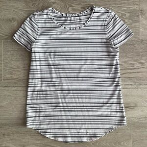 Lululemon Striped Short Sleeve Top